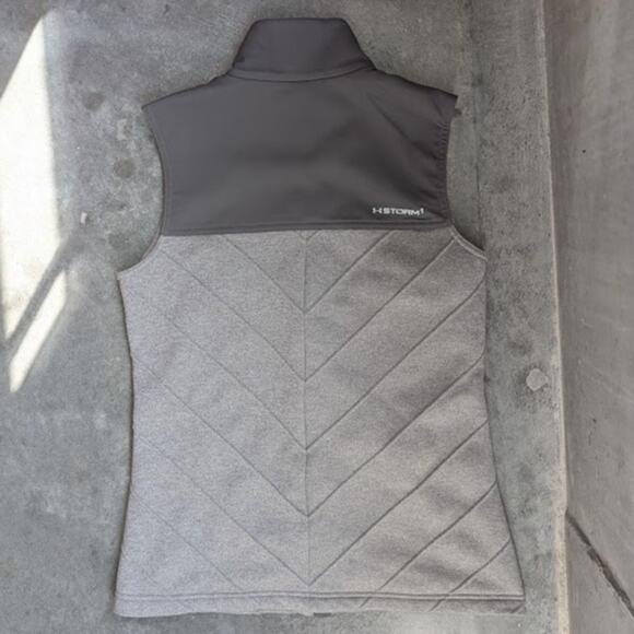 Under Armour Cold Gear Vest Storm 1 Women's Size Small Gray Water Resistant Gorp - Picture 2 of 10